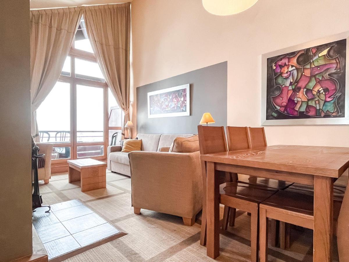 South Facing 2-Bed Apartment With Fireplace, Terrasses Deos Flaine Buitenkant foto