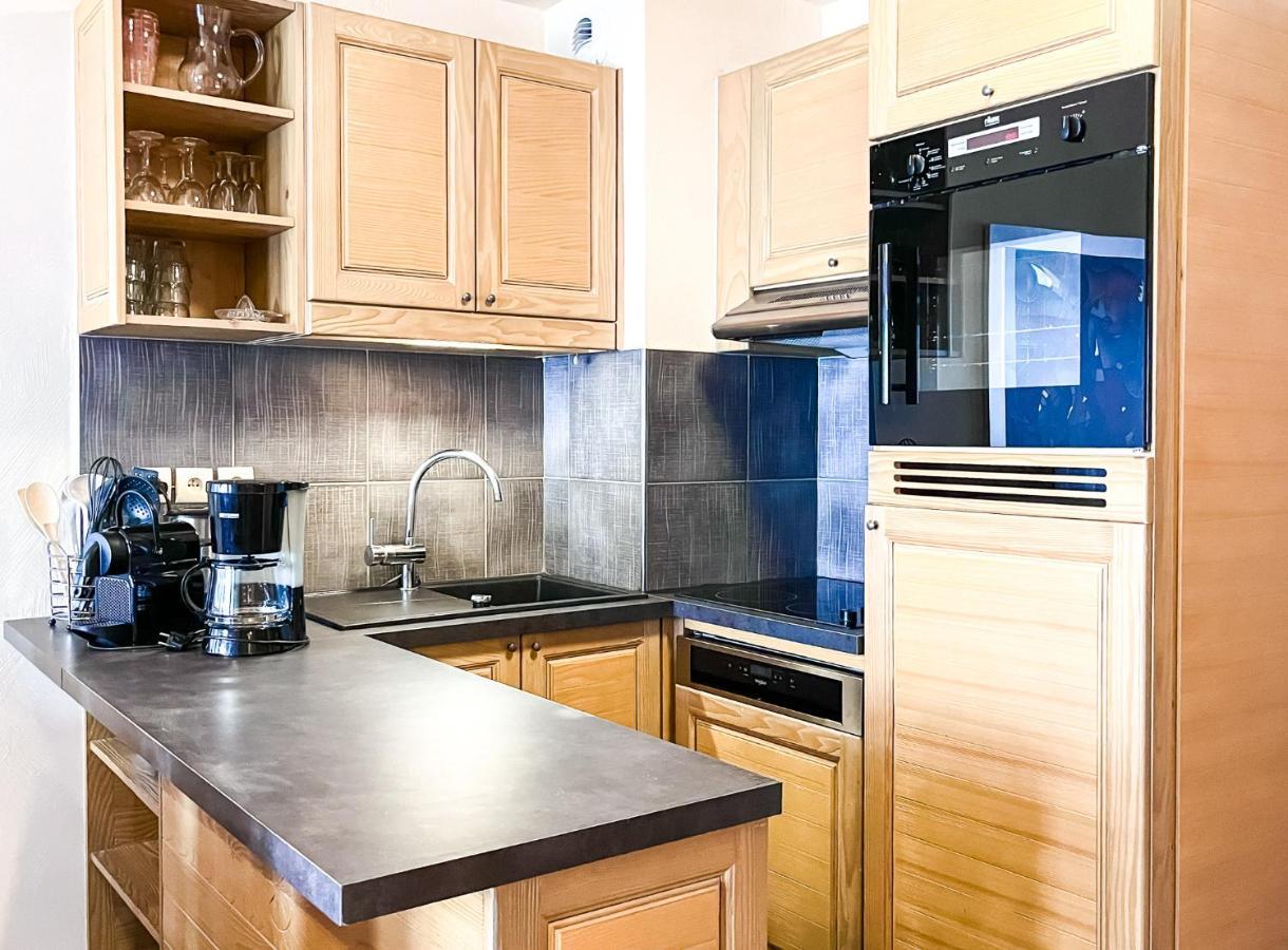 South Facing 2-Bed Apartment With Fireplace, Terrasses Deos Flaine Buitenkant foto