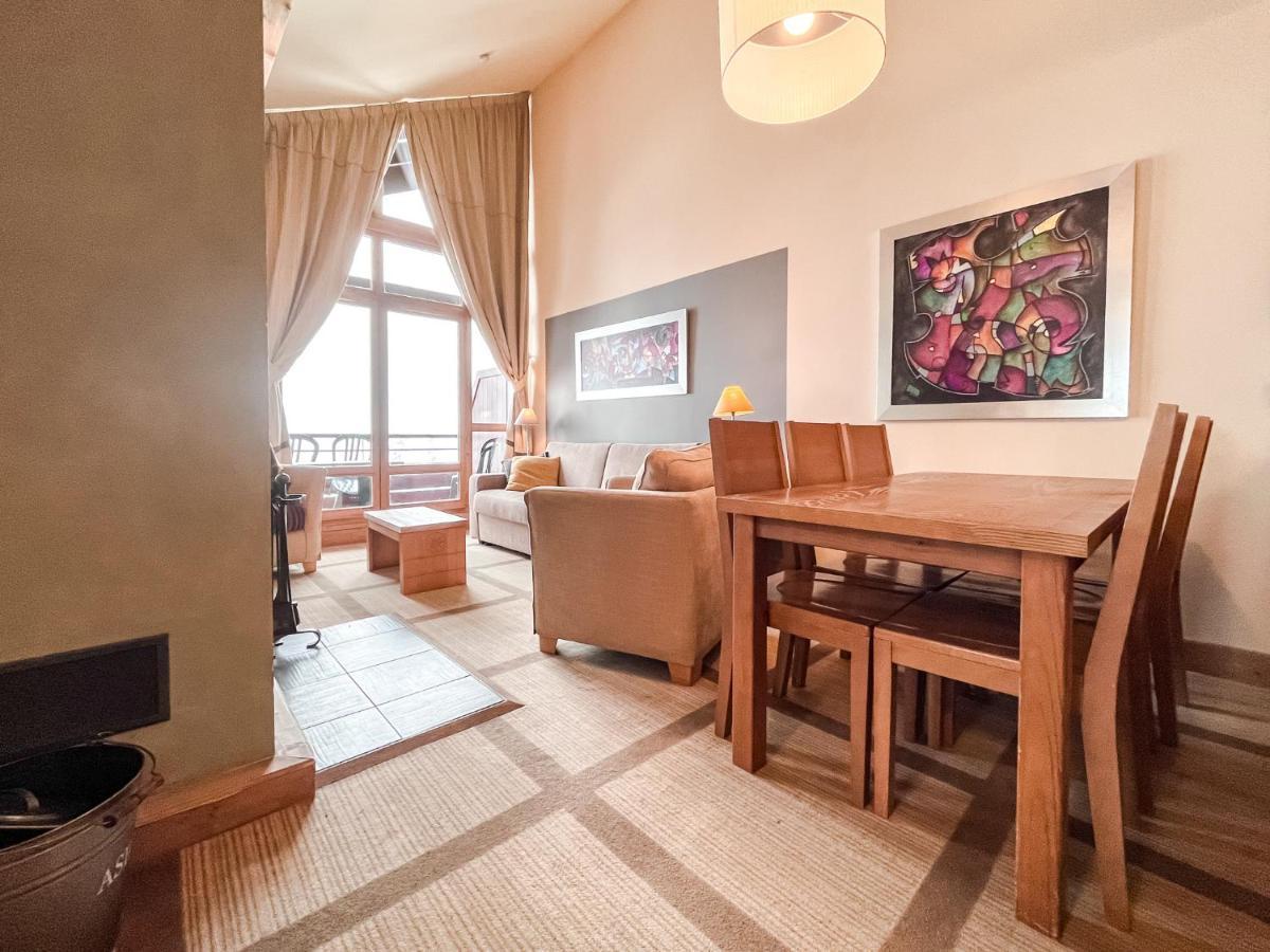 South Facing 2-Bed Apartment With Fireplace, Terrasses Deos Flaine Buitenkant foto