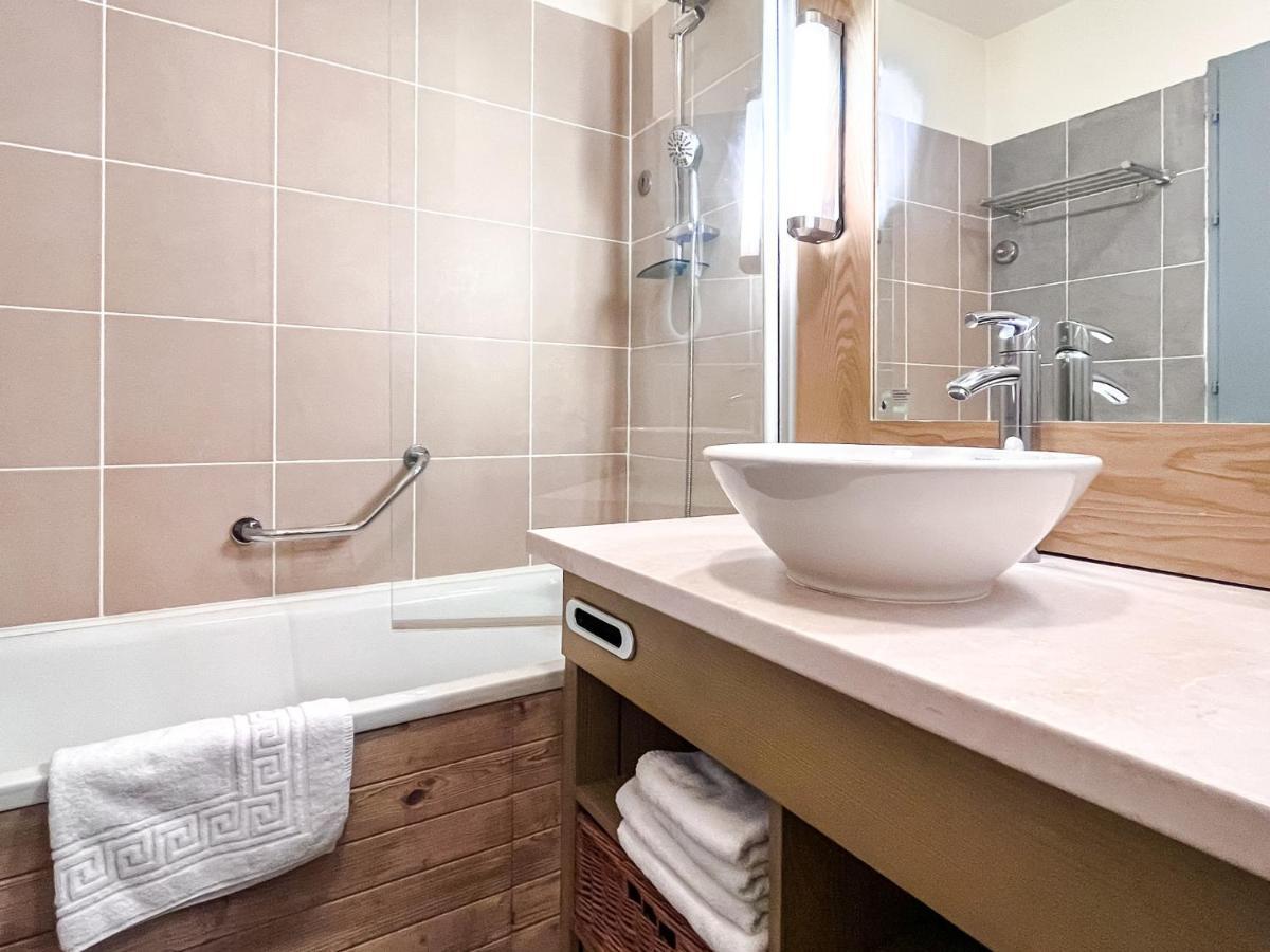 South Facing 2-Bed Apartment With Fireplace, Terrasses Deos Flaine Buitenkant foto