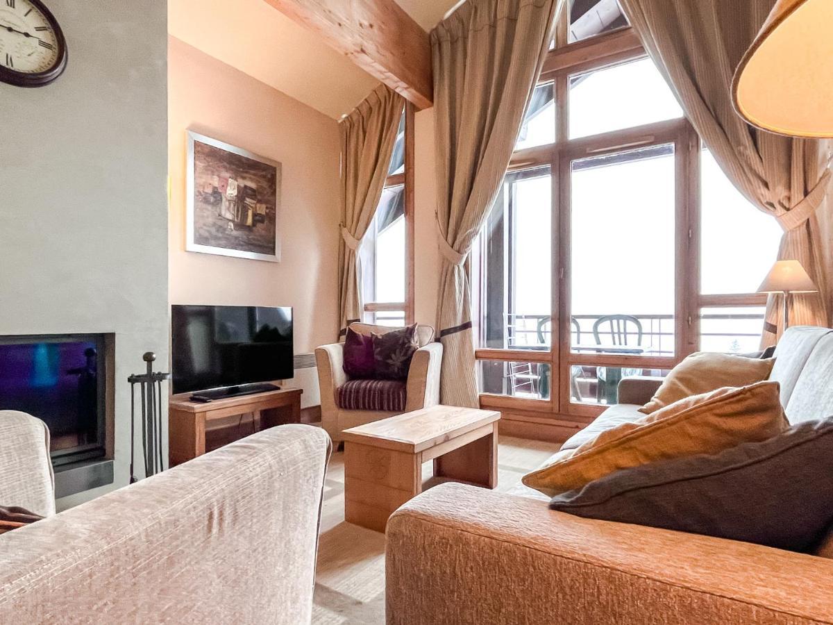 South Facing 2-Bed Apartment With Fireplace, Terrasses Deos Flaine Buitenkant foto