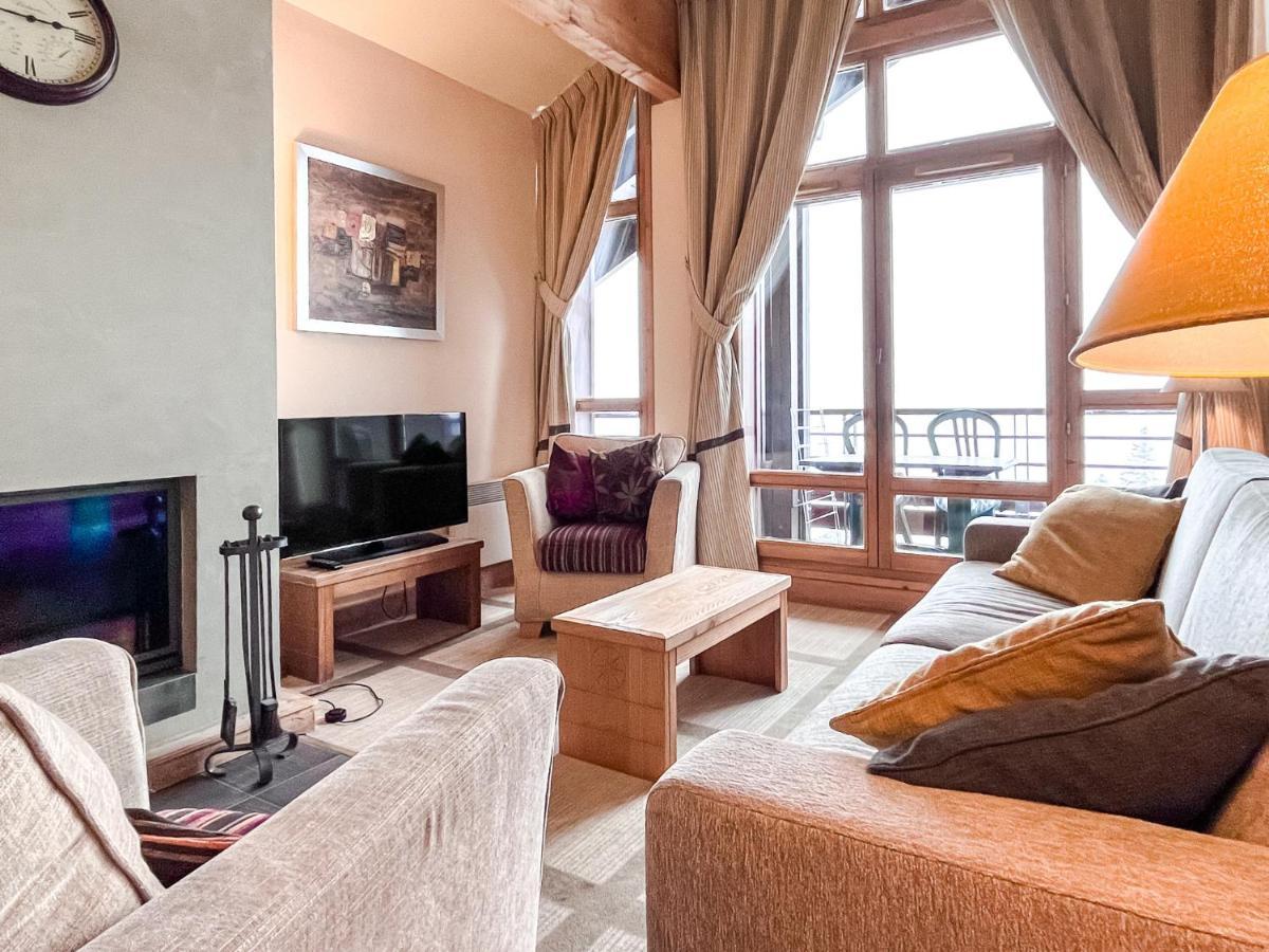 South Facing 2-Bed Apartment With Fireplace, Terrasses Deos Flaine Buitenkant foto