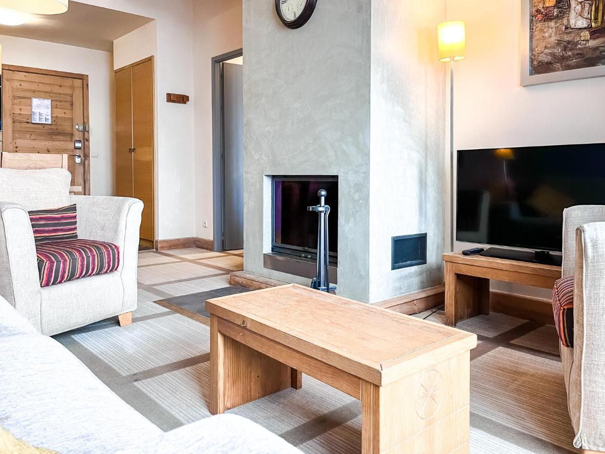 South Facing 2-Bed Apartment With Fireplace, Terrasses Deos Flaine Buitenkant foto