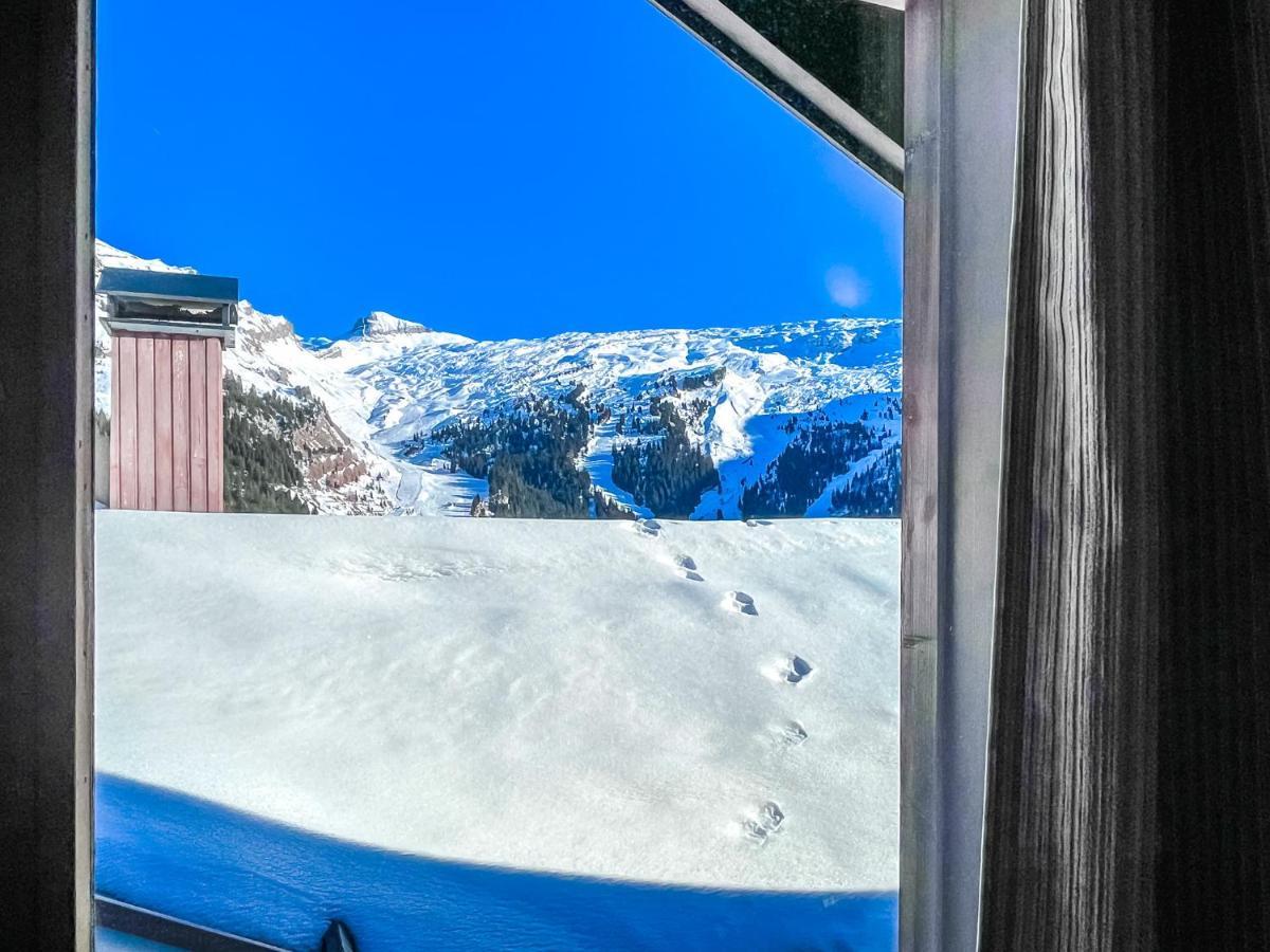 South Facing 2-Bed Apartment With Fireplace, Terrasses Deos Flaine Buitenkant foto