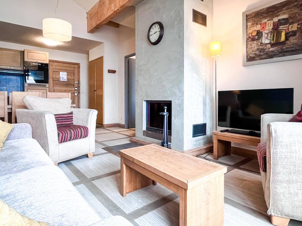 South Facing 2-Bed Apartment With Fireplace, Terrasses Deos Flaine Buitenkant foto