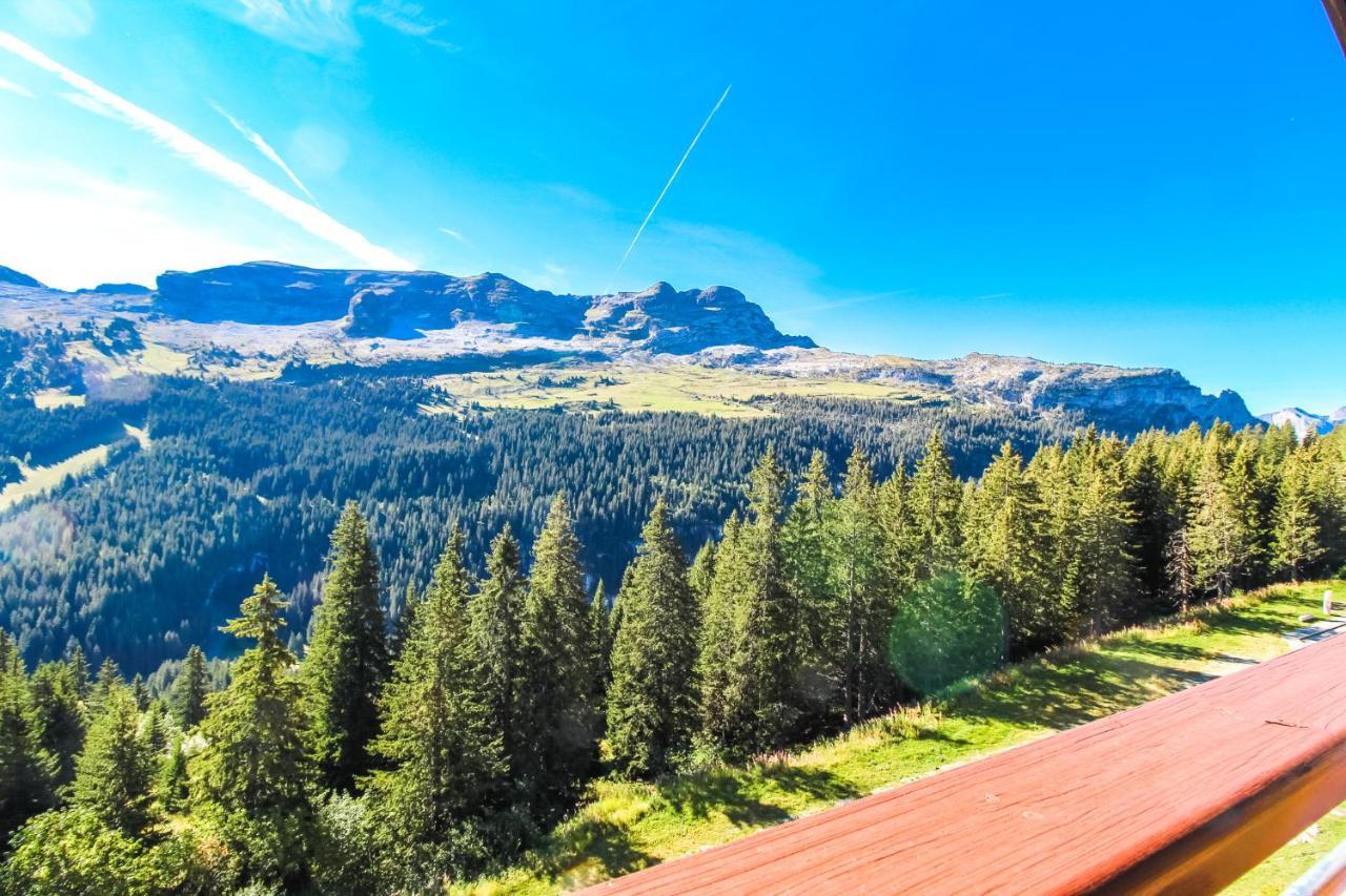 South Facing 2-Bed Apartment With Fireplace, Terrasses Deos Flaine Buitenkant foto