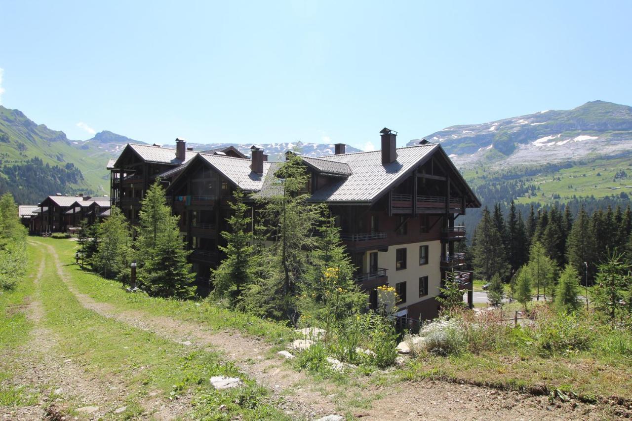 South Facing 2-Bed Apartment With Fireplace, Terrasses Deos Flaine Buitenkant foto